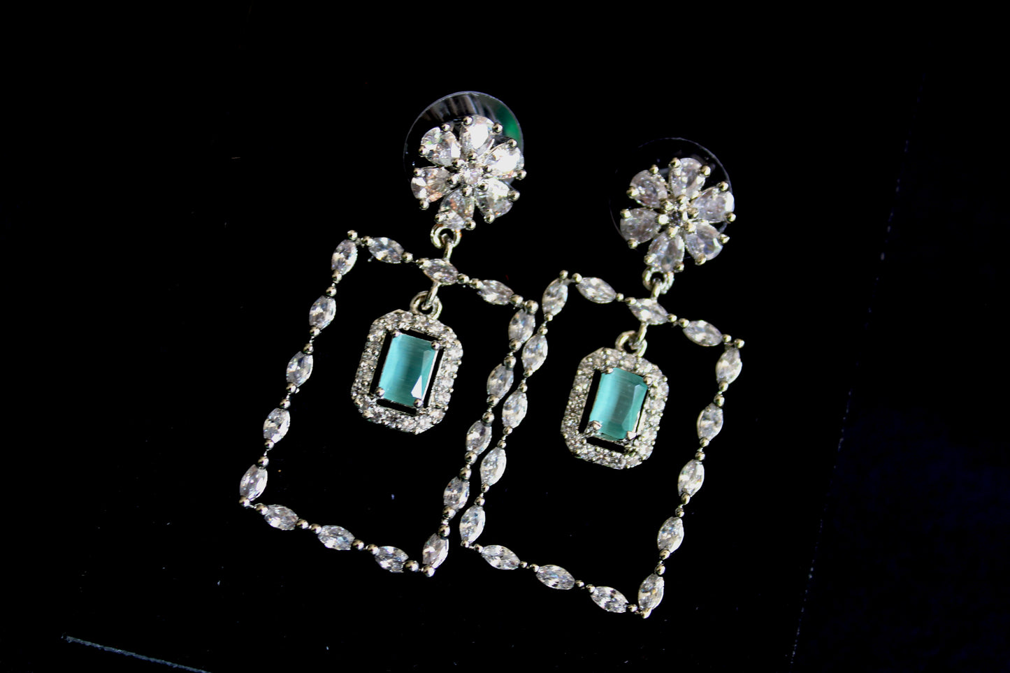 Elegant Mint Gem Drops