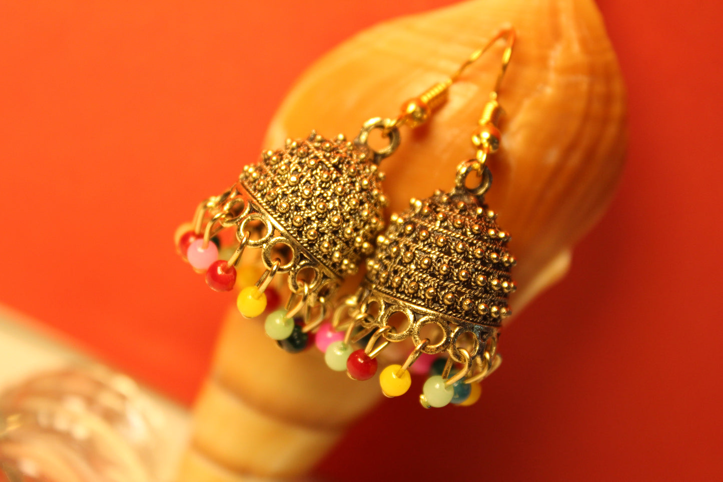 Multi Color Ethnic Jhumki