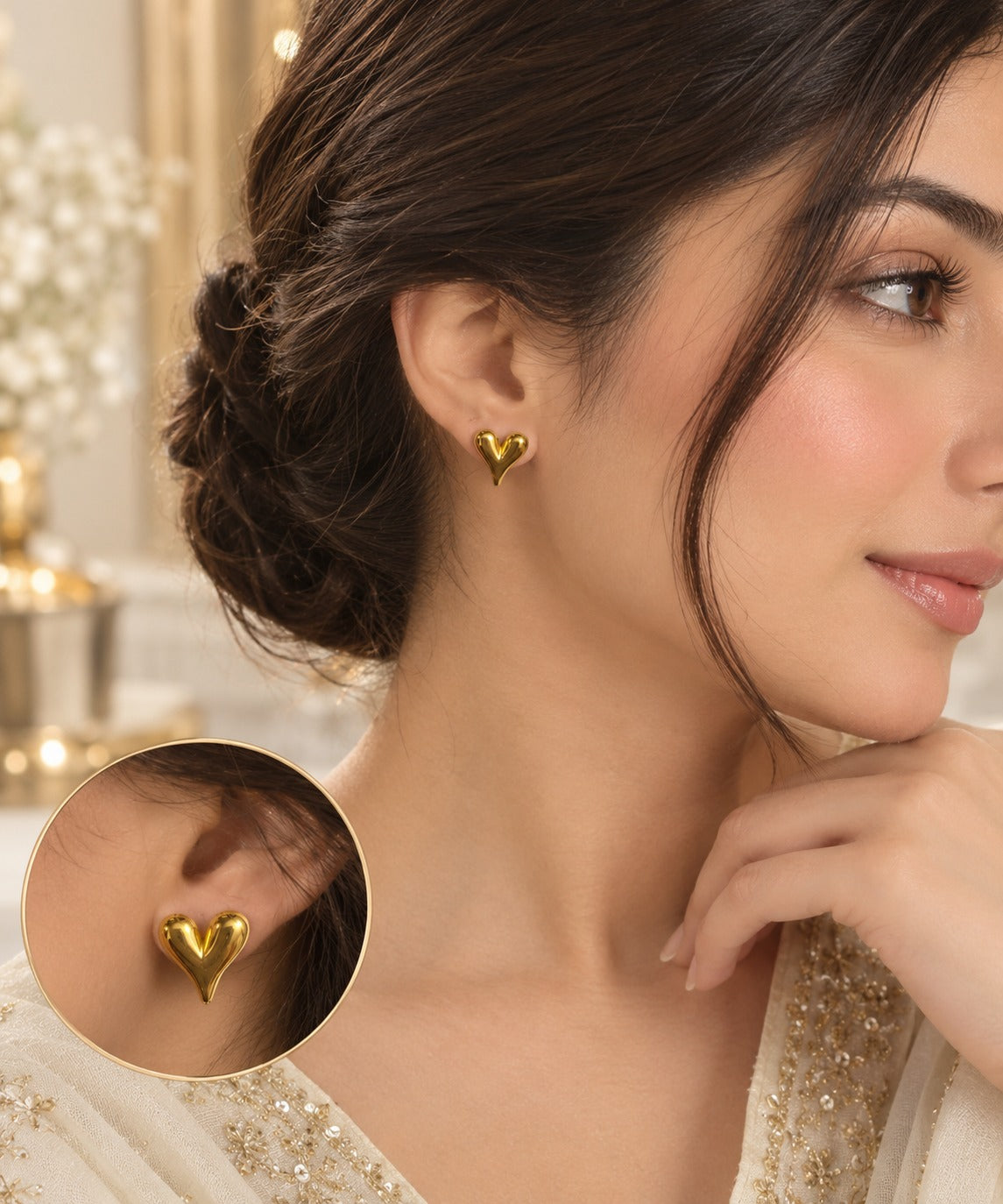 Heart Studs