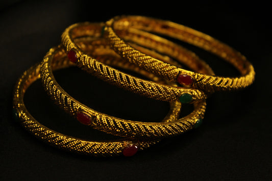 Gold Plated Indian Bangles