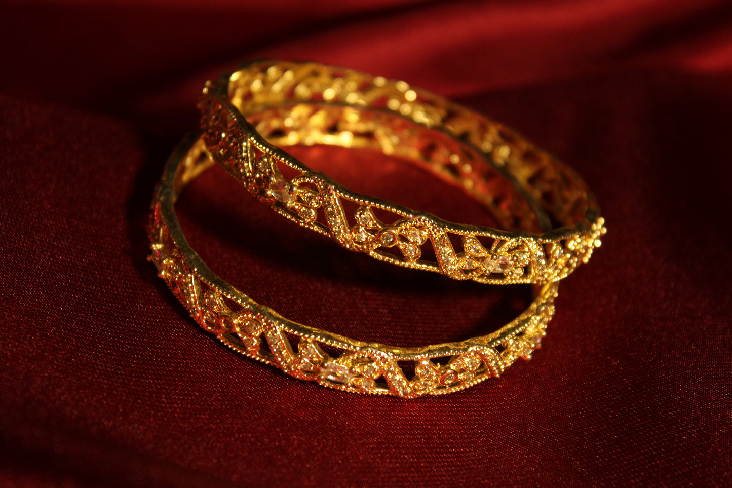 Gold Plated Designer Bangles