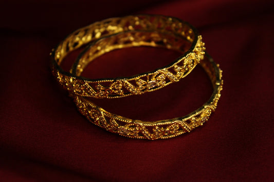 Gold Plated Designer Bangles