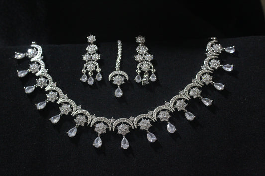 Sparkling CZ Stone Wedding Set