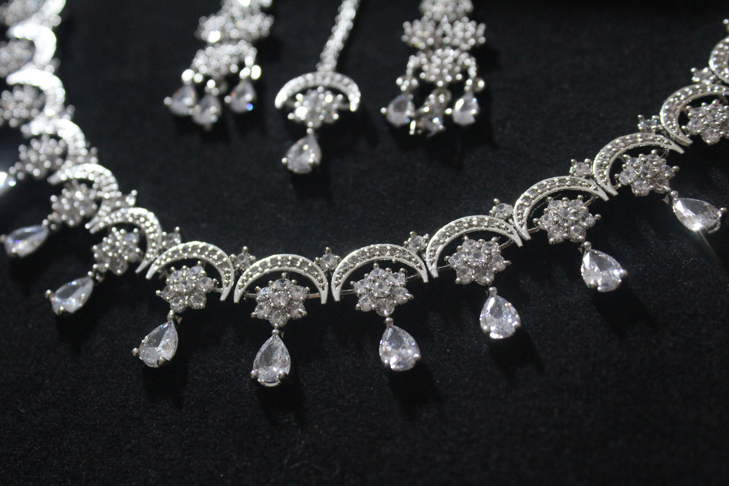 Sparkling CZ Stone Wedding Set