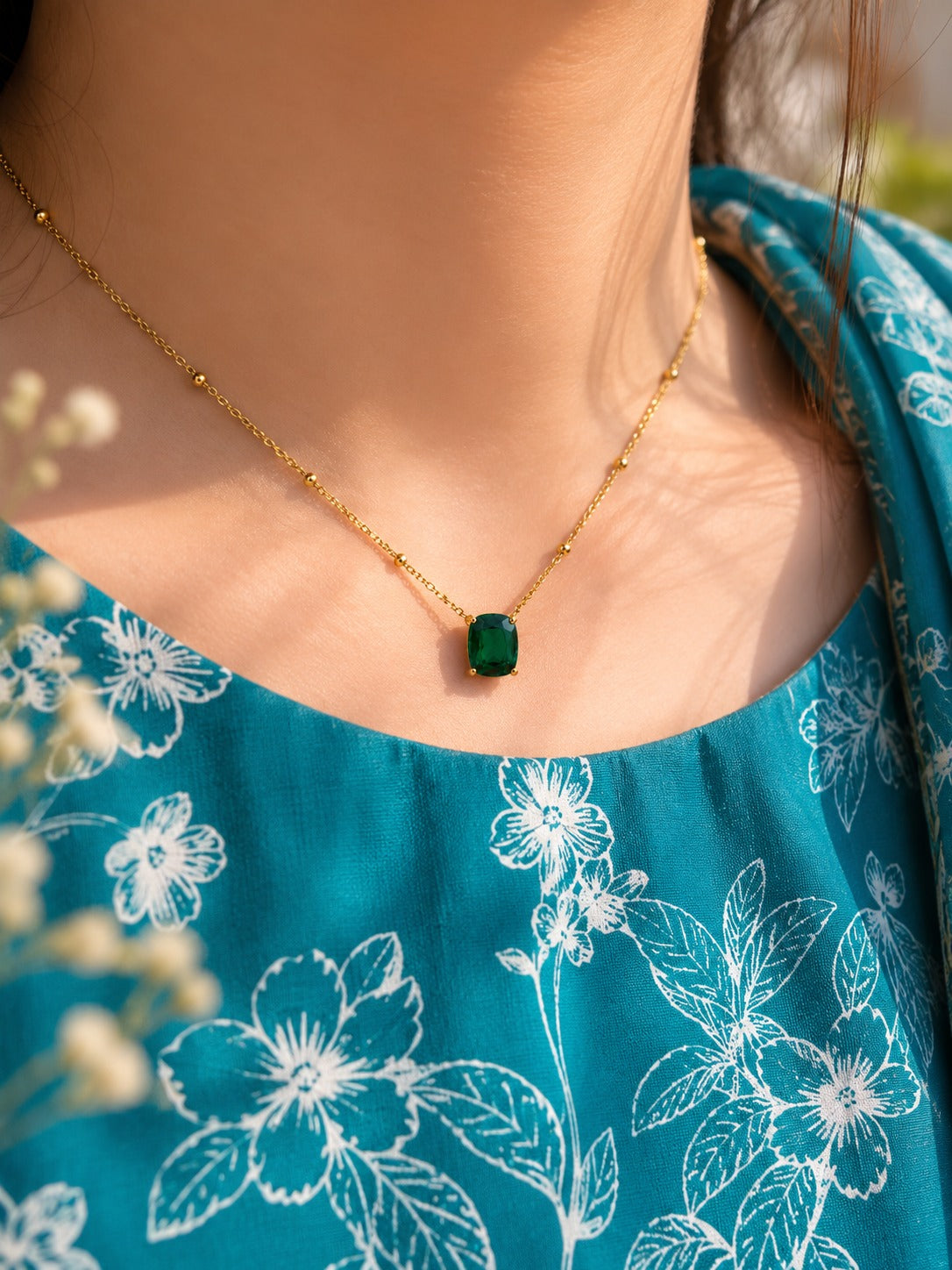 Green Stone Pendent