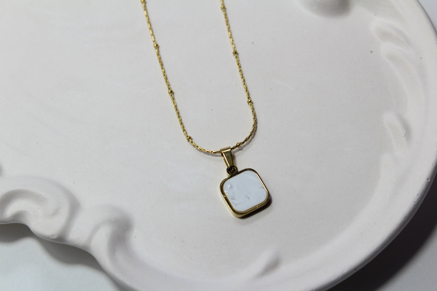 Double Sided Square Necklace
