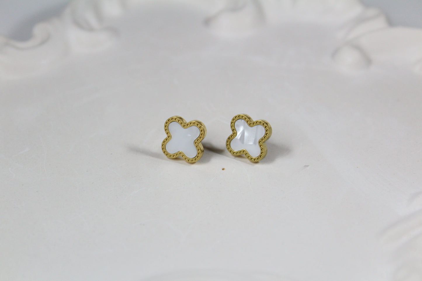 White Clove Studs