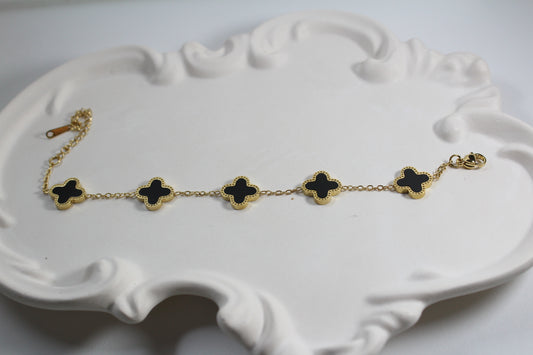 Black Clove Bracelet (Single Side)