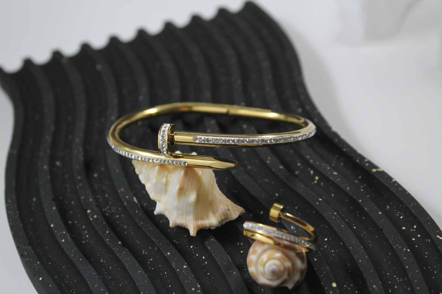 Nail Cuff Bracelet & Ring