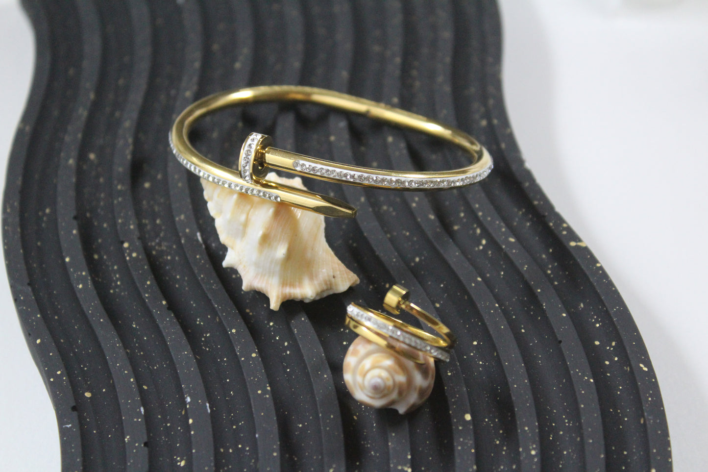 Nail Cuff Bracelet & Ring