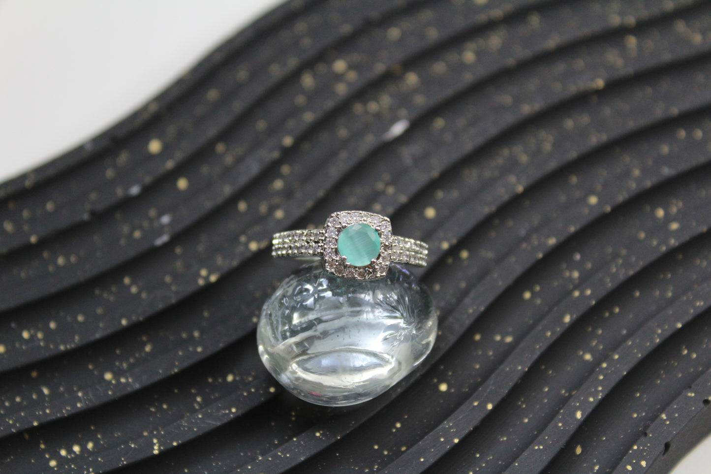 Square Zircon Ring