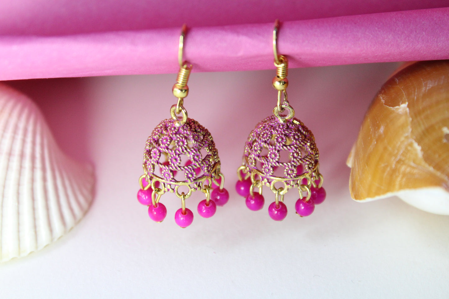 Pink Jhumka