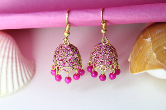 Pink Jhumka