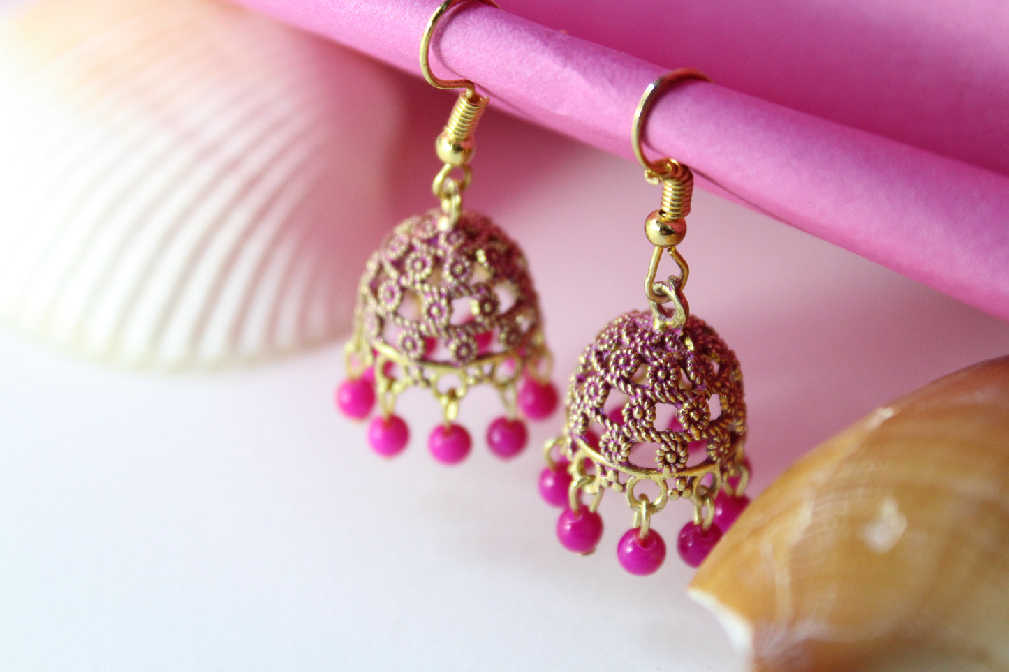 Pink Jhumka