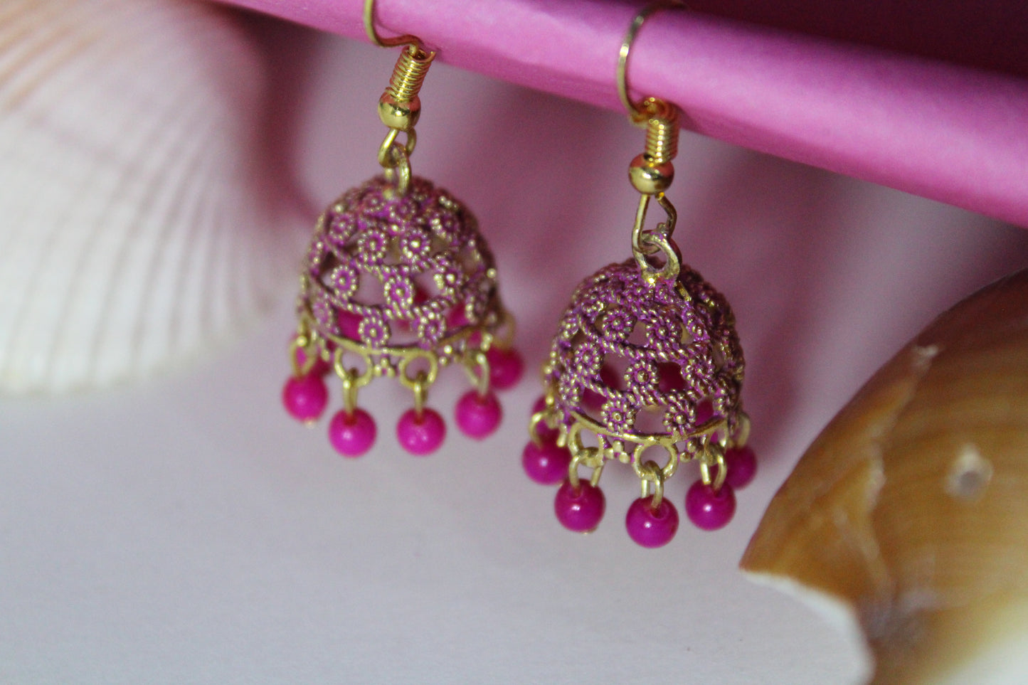 Pink Jhumka