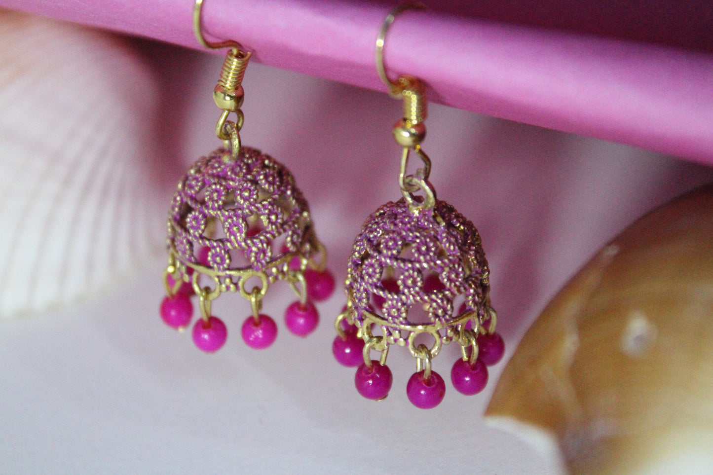 Pink Jhumka