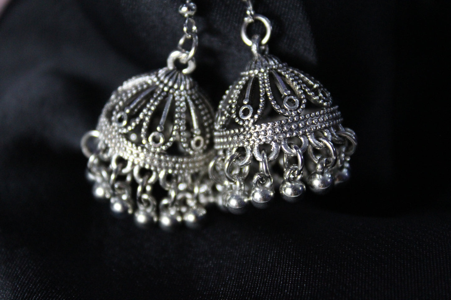 Silver Ethnic Jhumki