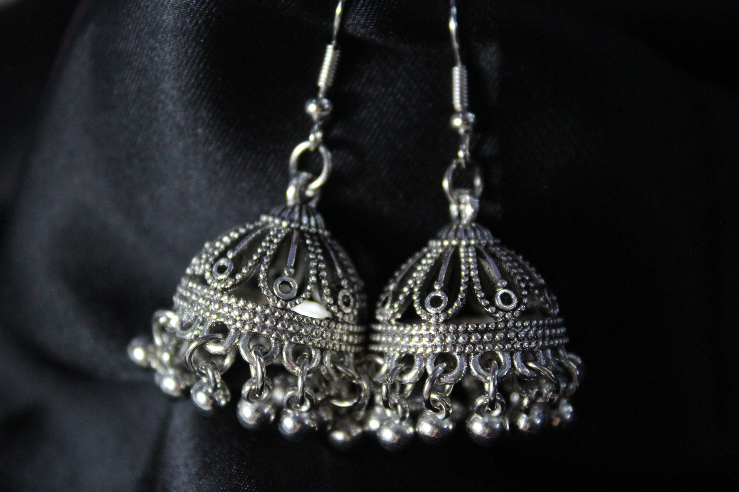 Silver Ethnic Jhumki