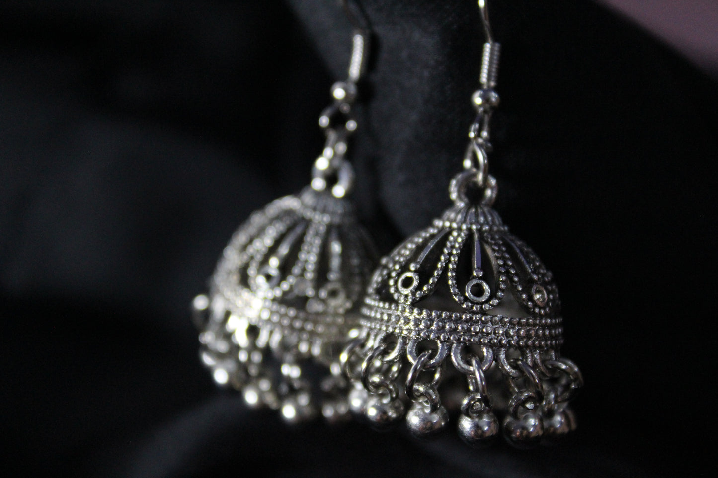 Silver Ethnic Jhumki