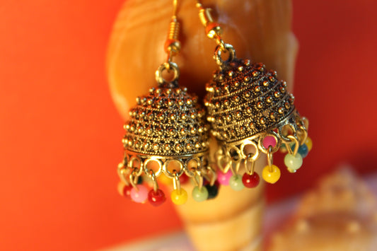 Multi Color Ethnic Jhumki