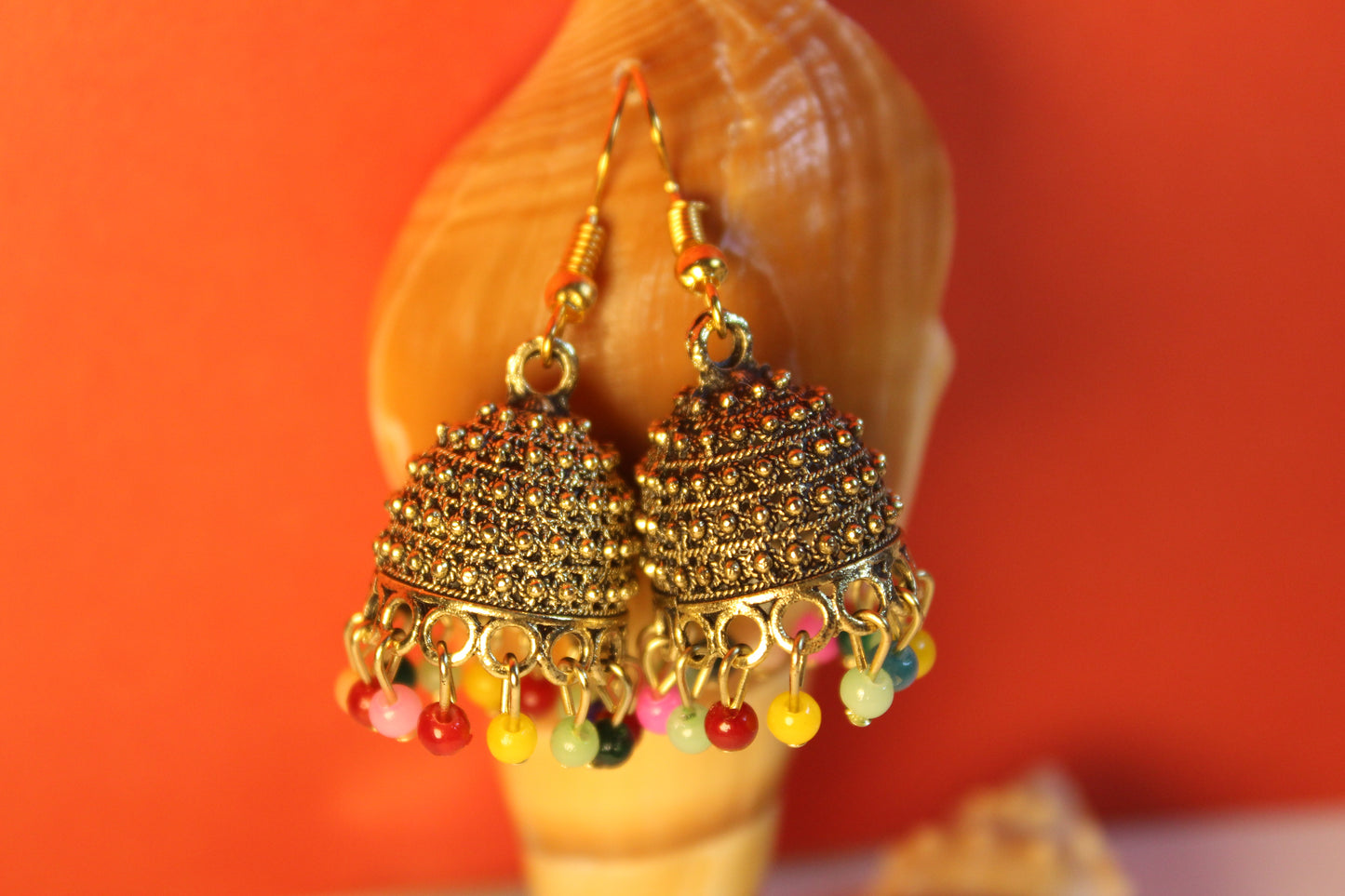 Multi Color Ethnic Jhumki