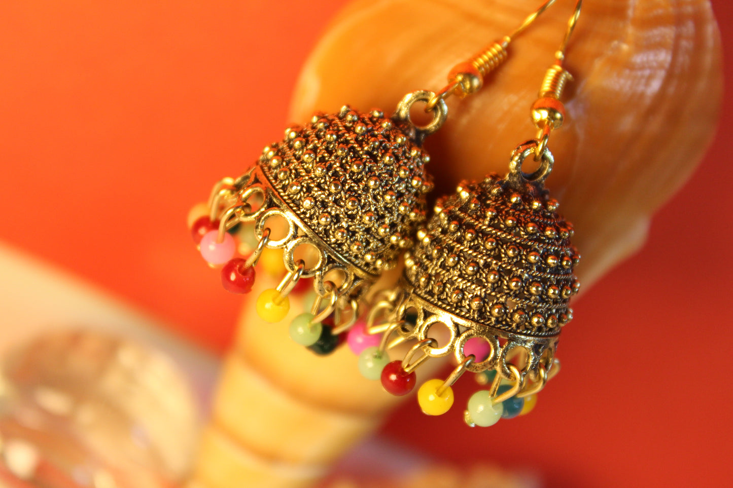 Multi Color Ethnic Jhumki