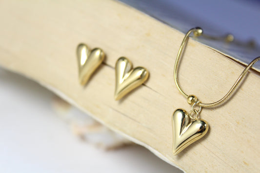 Stainless Steel Heart Set