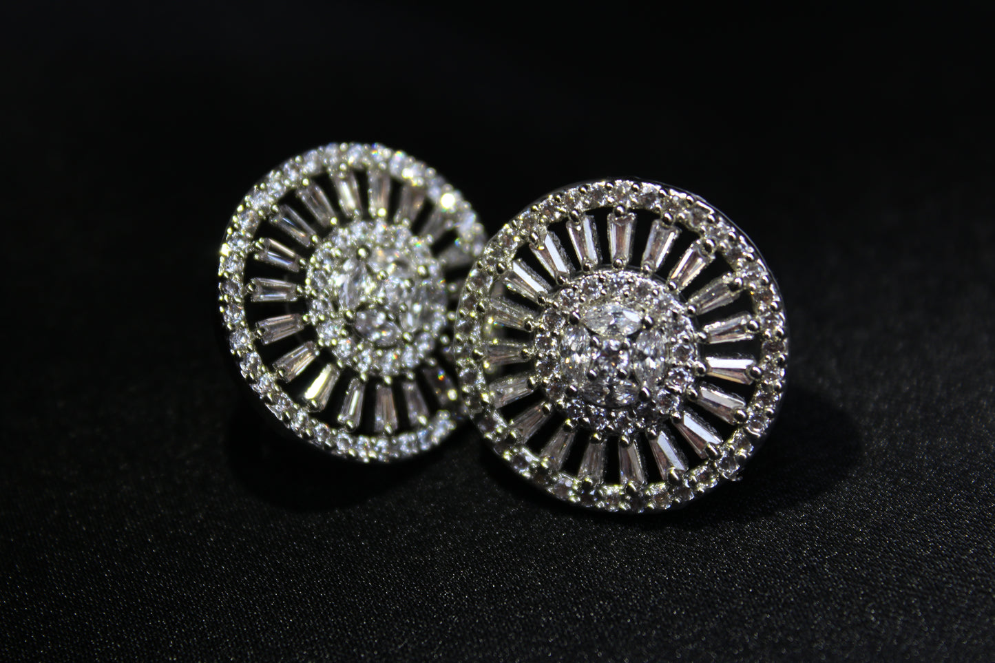 Crystal Floral Studs