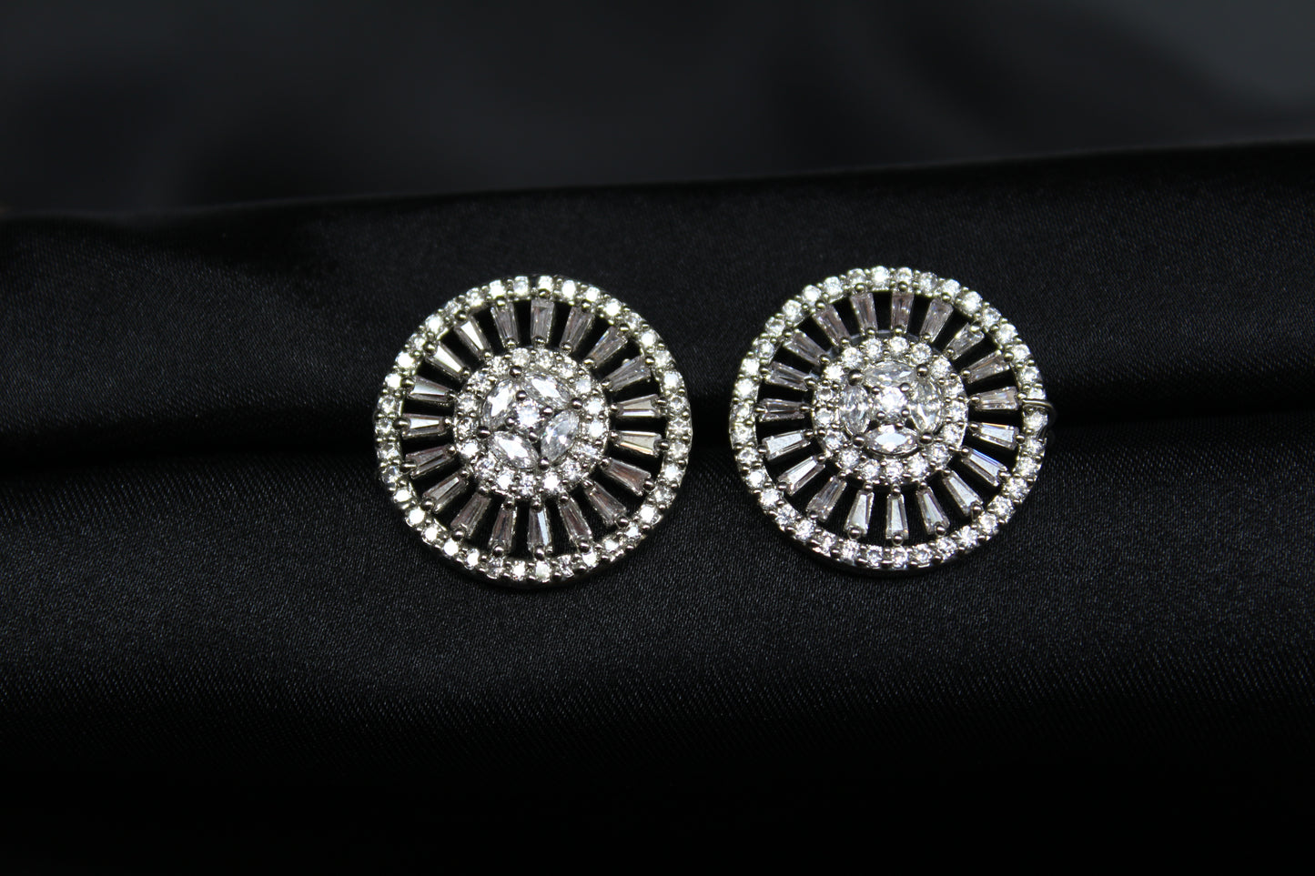 Crystal Floral Studs