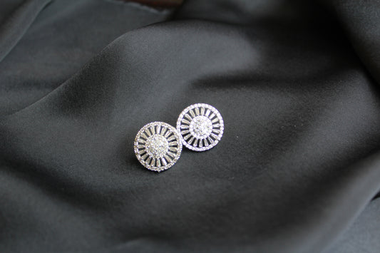 Crystal Floral Studs