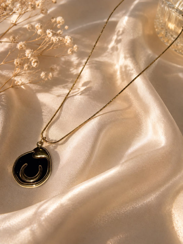 Black & White Moon Pendent